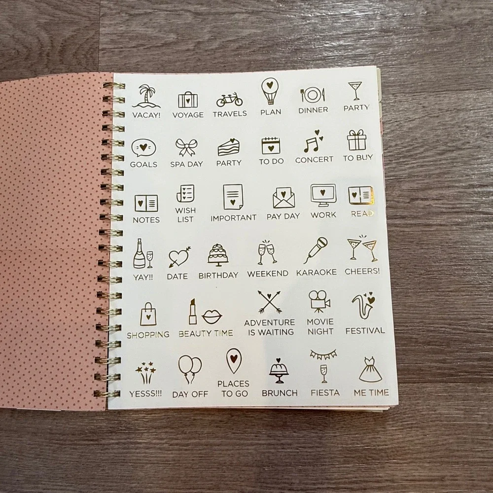 Papyrus 18 Month Spiral Planner 2026-2027 Floral 9x11 Agenda with Stickers NEW